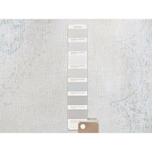 Load image into Gallery viewer, 9&#39;4&quot;x12&#39;3&quot; Spring White, Pure Wool, Hand Knotted, Vintage Persian Kerman, Washed Out, Evenly Worn, Cleaned with Sides and Edges Professionally Secured, Oriental Rug FWR513150