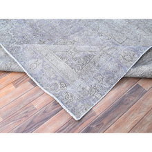 Load image into Gallery viewer, 7&#39;1&quot;x10&#39;4&quot; Eminence Purple, Rustic Feel, Soft Wool, Hand Knotted, Vintage Persian Tabriz, Worn Down, Oriental Rug FWR513246