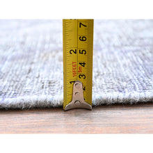 Load image into Gallery viewer, 7&#39;1&quot;x10&#39;4&quot; Eminence Purple, Rustic Feel, Soft Wool, Hand Knotted, Vintage Persian Tabriz, Worn Down, Oriental Rug FWR513246