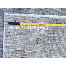 Load image into Gallery viewer, 7&#39;1&quot;x10&#39;4&quot; Eminence Purple, Rustic Feel, Soft Wool, Hand Knotted, Vintage Persian Tabriz, Worn Down, Oriental Rug FWR513246