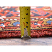 Load image into Gallery viewer, 9&#39;10&quot;x13&#39; Turkey Red, Good Condition, Rustic Feel, Worn Wool, Hand Knotted, Semi Antique Persian Heriz With Tribal Ambience, Oriental Rug FWR513414