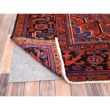 Load image into Gallery viewer, 9&#39;8&quot;x13&#39; Imperial Red, Pure Wool, Hand Knotted, Semi Antique Persian Heriz, Good Condition, Distressed Feel, Evenly Worn, Oriental Rug FWR513504