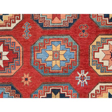 Load image into Gallery viewer, 10&#39;x13&#39;10&quot; Cardinals Red, Afghan Ersari With Elephant Feet Design, Hand Knotted, Natural Dyes, Natural Wool, Oriental Rug FWR513540