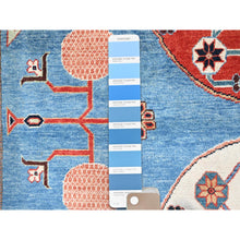 Load image into Gallery viewer, 9&#39;1&quot;x11&#39;9&quot; Baby Blue, Khotan Design With Large Elements, Hand Knotted, Natural Dyes, Soft Wool, Oriental Rug FWR513576