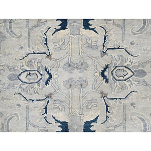 6'x8'9" Battleship Grey, Afghan Peshawar With Serapi Heriz Design, Soft Wool, Vegetable Dyes, Dense Weave, Hand Knotted, Oriental Rug FWR513666
