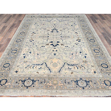 Load image into Gallery viewer, 6&#39;2&quot;x8&#39;10&quot; Gainsboro Grey, Afghan Peshawar With Serapi Heriz Design, Extra Soft Wool, Hand Knotted, Natural Dyes, Dense Weave, Oriental Rug FWR513672