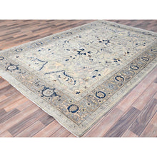 Load image into Gallery viewer, 6&#39;2&quot;x8&#39;10&quot; Gainsboro Grey, Afghan Peshawar With Serapi Heriz Design, Extra Soft Wool, Hand Knotted, Natural Dyes, Dense Weave, Oriental Rug FWR513672