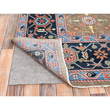 Load image into Gallery viewer, 9&#39;x11&#39;9&quot; Tortilla Brown, Natural Dyes, Natural Wool, Hand Knotted, Dense Weave, Afghan Peshawar With Serapi Heriz Design, Oriental Rug FWR513804