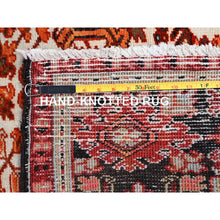 Load image into Gallery viewer, 10&#39;2&quot;x13&#39; Alloy Orange, Semi Antique Persian Heriz with Ivory Corners, Good Condition, Rustic Feel, Worn Wool, Hand Knotted, Oriental Rug FWR513936