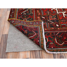 Load image into Gallery viewer, 9&#39;9&quot;x12&#39;5&quot; Barn Red, Vintage Persian Heriz, Good Condition, Rustic Feel, Worn Wool, Hand Knotted, Oriental Rug FWR514014