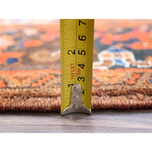 Load image into Gallery viewer, 7&#39;5&quot;x8&#39;10&quot; Chili Red, Good Condition, Rustic Feel, Worn Wool, Hand Knotted, Vintage Persian Heriz, Village Motif, Oriental Rug FWR514086