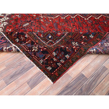 Load image into Gallery viewer, 9&#39;9&quot;x13&#39;3&quot; Imperial Red, Semi Antique Persian Heriz, Good Condition, Distressed Look, Pure Wool, Hand Knotted, Oriental Rug FWR514092