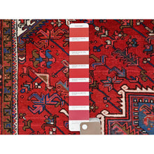 Load image into Gallery viewer, 9&#39;9&quot;x13&#39;3&quot; Imperial Red, Semi Antique Persian Heriz, Good Condition, Distressed Look, Pure Wool, Hand Knotted, Oriental Rug FWR514092