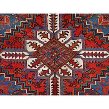 Load image into Gallery viewer, 9&#39;9&quot;x13&#39;3&quot; Imperial Red, Semi Antique Persian Heriz, Good Condition, Distressed Look, Pure Wool, Hand Knotted, Oriental Rug FWR514092