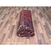 Load image into Gallery viewer, 9&#39;9&quot;x13&#39;3&quot; Imperial Red, Semi Antique Persian Heriz, Good Condition, Distressed Look, Pure Wool, Hand Knotted, Oriental Rug FWR514092