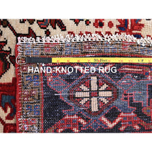 Load image into Gallery viewer, 9&#39;9&quot;x13&#39;3&quot; Imperial Red, Semi Antique Persian Heriz, Good Condition, Distressed Look, Pure Wool, Hand Knotted, Oriental Rug FWR514092