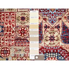 Load image into Gallery viewer, 2&#39;3&quot;x24&#39;8&quot; Eggshell White, 200 Kpsi, Soft Wool, 14th Century Mamluk Dynasty Pattern, Vegetable Dyes, Hand Knotted, Xl Runner Oriental Rug FWR515058