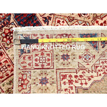 Load image into Gallery viewer, 2&#39;3&quot;x24&#39;8&quot; Eggshell White, 200 Kpsi, Soft Wool, 14th Century Mamluk Dynasty Pattern, Vegetable Dyes, Hand Knotted, Xl Runner Oriental Rug FWR515058