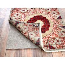 Load image into Gallery viewer, 2&#39;4&quot;x24&#39;8&quot; Chiffon White, Natural Wool, Natural Dyes, Hand Knotted, 14th Century Mamluk Dynasty Pattern, 200 Kpsi, Xl Runner Oriental Rug FWR515076