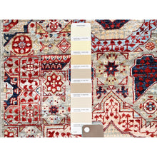 Load image into Gallery viewer, 2&#39;4&quot;x24&#39;8&quot; Chiffon White, Natural Wool, Natural Dyes, Hand Knotted, 14th Century Mamluk Dynasty Pattern, 200 Kpsi, Xl Runner Oriental Rug FWR515076