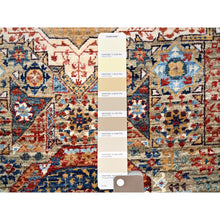 Load image into Gallery viewer, 2&#39;5&quot;x10&#39;3&quot; Cotton White, 200 Kpsi, 14th Century Mamluk Dynasty Pattern, Soft Wool, Natural Dyes, Hand Knotted, Runner Oriental Rug FWR515088