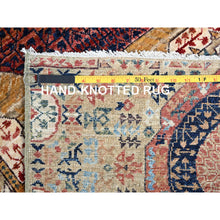 Load image into Gallery viewer, 2&#39;5&quot;x10&#39;3&quot; Cotton White, 200 Kpsi, 14th Century Mamluk Dynasty Pattern, Soft Wool, Natural Dyes, Hand Knotted, Runner Oriental Rug FWR515088