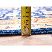 Load image into Gallery viewer, 8&#39;9&quot;x12&#39;10&quot; Lapis Blue, 14th Century Mamluk Dynasty Pattern, Vegetable Dyes, Extra Soft Wool, 200 Kpsi, Hand Knotted, Oriental Rug FWR515214