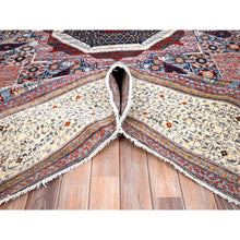 Load image into Gallery viewer, 8&#39;10&quot;x12&#39; Candy Red, Natural Wool, 200 Kpsi, 14th Century Mamluk Dynasty Pattern, Vegetable Dyes, Hand Knotted, Oriental Rug FWR515226
