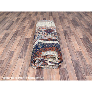 8'10"x12' Candy Red, Natural Wool, 200 Kpsi, 14th Century Mamluk Dynasty Pattern, Vegetable Dyes, Hand Knotted, Oriental Rug FWR515226