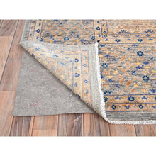 Load image into Gallery viewer, 9&#39;10&quot;x13&#39;10&quot; Almond Brown, 14th Century Mamluk Dynasty Pattern, 200 Kpsi, Vegetable Dyes, Soft Wool, Hand Knotted, Oriental Rug FWR515238