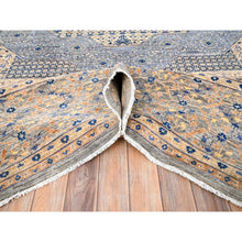 Load image into Gallery viewer, 9&#39;10&quot;x13&#39;10&quot; Almond Brown, 14th Century Mamluk Dynasty Pattern, 200 Kpsi, Vegetable Dyes, Soft Wool, Hand Knotted, Oriental Rug FWR515238