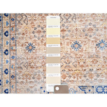 Load image into Gallery viewer, 9&#39;10&quot;x13&#39;10&quot; Almond Brown, 14th Century Mamluk Dynasty Pattern, 200 Kpsi, Vegetable Dyes, Soft Wool, Hand Knotted, Oriental Rug FWR515238