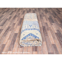 Load image into Gallery viewer, 9&#39;10&quot;x13&#39;10&quot; Almond Brown, 14th Century Mamluk Dynasty Pattern, 200 Kpsi, Vegetable Dyes, Soft Wool, Hand Knotted, Oriental Rug FWR515238
