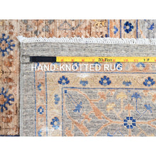 Load image into Gallery viewer, 9&#39;10&quot;x13&#39;10&quot; Almond Brown, 14th Century Mamluk Dynasty Pattern, 200 Kpsi, Vegetable Dyes, Soft Wool, Hand Knotted, Oriental Rug FWR515238