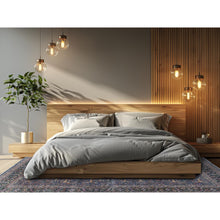 Load image into Gallery viewer, 9&#39;7&quot;x13&#39;9&quot; Aegean Blue, Bijar Garus Design, 200 Kpsi, High Mountain Wool, Vegetable Dyes, Hand Knotted, Oriental Rug FWR515244