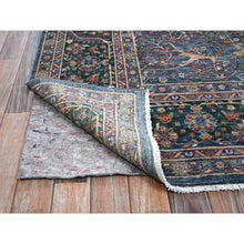 Load image into Gallery viewer, 9&#39;7&quot;x13&#39;9&quot; Aegean Blue, Bijar Garus Design, 200 Kpsi, High Mountain Wool, Vegetable Dyes, Hand Knotted, Oriental Rug FWR515244