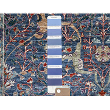 Load image into Gallery viewer, 9&#39;7&quot;x13&#39;9&quot; Aegean Blue, Bijar Garus Design, 200 Kpsi, High Mountain Wool, Vegetable Dyes, Hand Knotted, Oriental Rug FWR515244