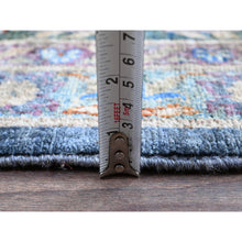 Load image into Gallery viewer, 9&#39;7&quot;x13&#39;9&quot; Aegean Blue, Bijar Garus Design, 200 Kpsi, High Mountain Wool, Vegetable Dyes, Hand Knotted, Oriental Rug FWR515244