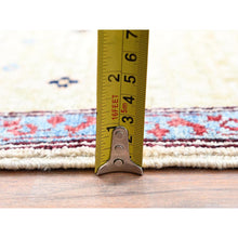 Load image into Gallery viewer, 7&#39;9&quot;x10&#39; Ivory, Pure Wool, Hand Knotted, 14th Century Mamluk Dynasty Pattern, 200 Kpsi, Vegetable Dyes, Oriental Rug FWR515262