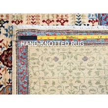 Load image into Gallery viewer, 7&#39;9&quot;x10&#39; Ivory, Pure Wool, Hand Knotted, 14th Century Mamluk Dynasty Pattern, 200 Kpsi, Vegetable Dyes, Oriental Rug FWR515262