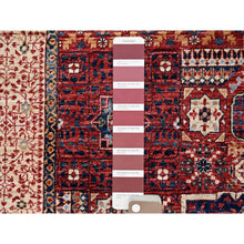 Load image into Gallery viewer, 5&#39;9&quot;x9&#39;7&quot; Vermilion Red, Hand Knotted, 14th Century Mamluk Dynasty Pattern, 200 Kpsi, Natural Dyes, Pure Wool, Oriental Rug FWR515292