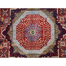Load image into Gallery viewer, 5&#39;9&quot;x9&#39;7&quot; Vermilion Red, Hand Knotted, 14th Century Mamluk Dynasty Pattern, 200 Kpsi, Natural Dyes, Pure Wool, Oriental Rug FWR515292