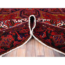 Load image into Gallery viewer, 10&#39;x12&#39;9&quot; Goji Berry Red, Hand Knotted 100% Wool, Semi Antique Persian Heriz Tribal Ambience, Good Condition, Oriental Rug FWR515334