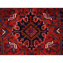 Load image into Gallery viewer, 10&#39;x12&#39;9&quot; Goji Berry Red, Hand Knotted 100% Wool, Semi Antique Persian Heriz Tribal Ambience, Good Condition, Oriental Rug FWR515334