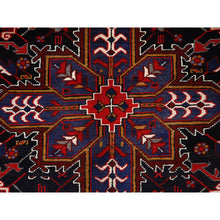 Load image into Gallery viewer, 8&#39;x11&#39;3&quot; Venetian Red, Good Condition, Hand Knotted Sides and Ends Professionally Secured, Cleaned, Semi Antique Evenly Worn Wool Persian Heriz with Tribal Ambience, Oriental Rug FWR515358