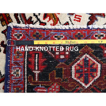 Load image into Gallery viewer, 8&#39;x11&#39;3&quot; Venetian Red, Good Condition, Hand Knotted Sides and Ends Professionally Secured, Cleaned, Semi Antique Evenly Worn Wool Persian Heriz with Tribal Ambience, Oriental Rug FWR515358