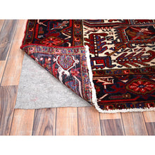 Load image into Gallery viewer, 8&#39;4&quot;x10&#39;3&quot; Vermilion Red, Hand Knotted Semi Antique Persian All Wool Heriz, Good Condition, Sides And Ends Secured And Professionally Cleaned, Oriental Rug FWR515430