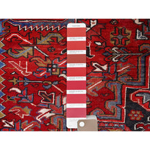 Load image into Gallery viewer, 8&#39;4&quot;x10&#39;3&quot; Vermilion Red, Hand Knotted Semi Antique Persian All Wool Heriz, Good Condition, Sides And Ends Secured And Professionally Cleaned, Oriental Rug FWR515430