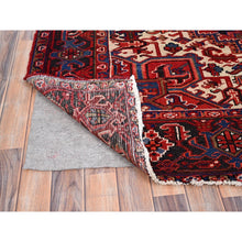 Load image into Gallery viewer, 8&#39;x10&#39;8&quot; Airbnb Red, Vintage Persian Heriz, Good condition, Cleaned, Abrash, Sides and Ends Professionally Secured, Hand Knotted, Oriental Rug FWR515610