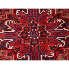 Load image into Gallery viewer, 8&#39;x10&#39;8&quot; Airbnb Red, Vintage Persian Heriz, Good condition, Cleaned, Abrash, Sides and Ends Professionally Secured, Hand Knotted, Oriental Rug FWR515610